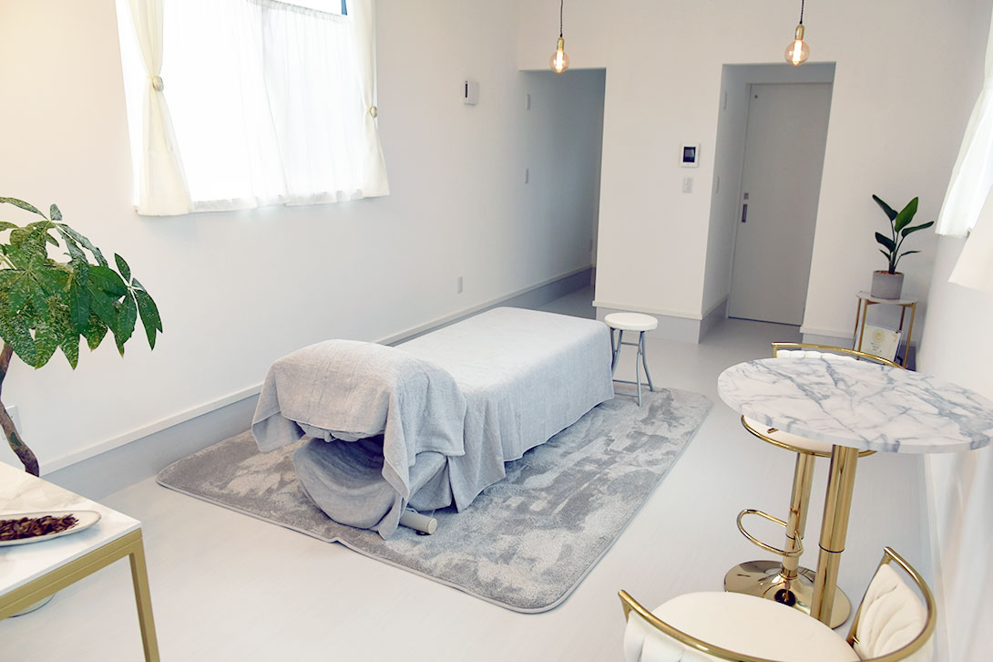 完全個室で癒しの香りがある環境